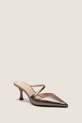 Gunmetal Leather Mimi Heels