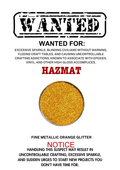 Hazmat – Orange Metallic Fine