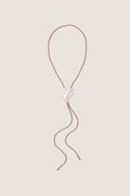 High Polish Silver Lydia Bolo Tie Necklace