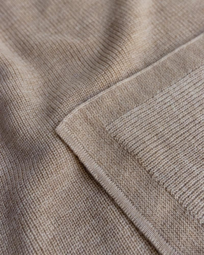 Hvid Blanket Felix Sand - La Gentile Store