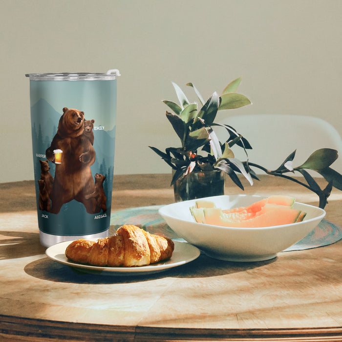 It's Not A Dad Bod, It's A Father Figure - Personalized Custom Tumbler - Christmas Birthday Gift For Dad, Father