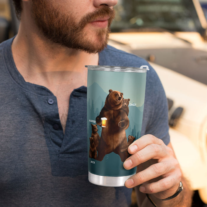 It's Not A Dad Bod, It's A Father Figure - Personalized Custom Tumbler - Christmas Birthday Gift For Dad, Father
