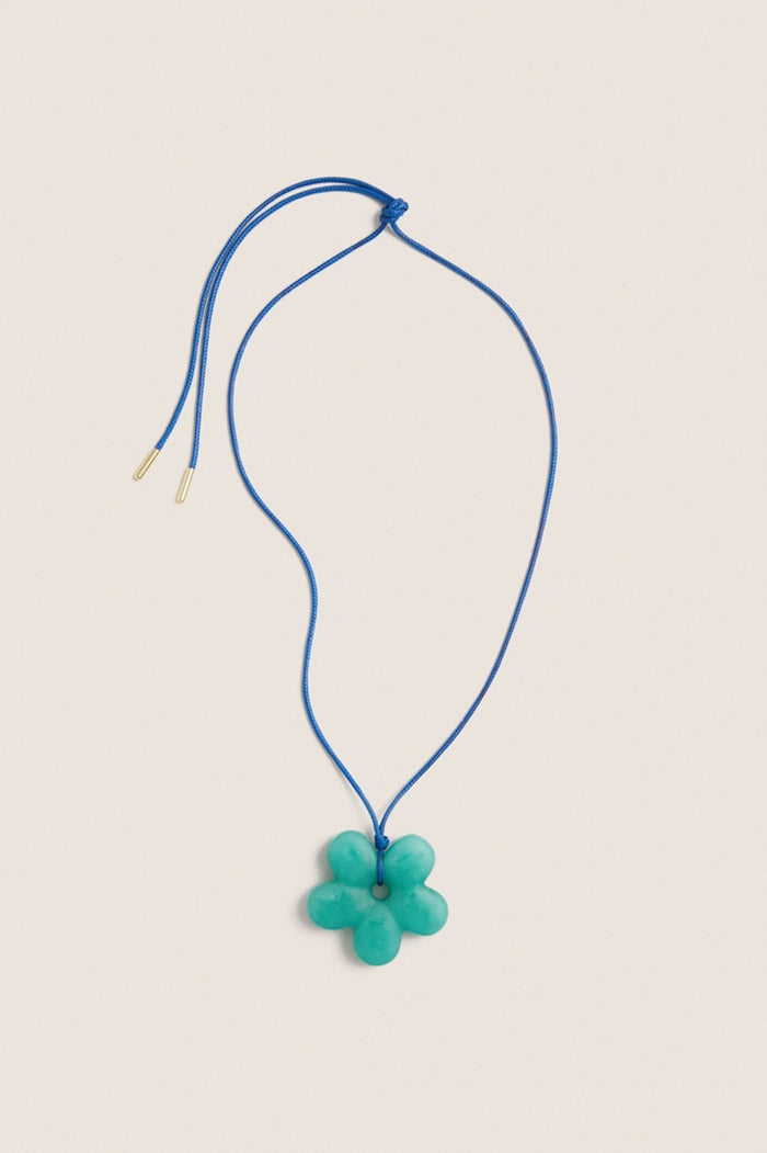 Jade Semi Precious Floral Amelie Necklace