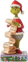Jim Shore Grinch Holding Naughty or Nice List