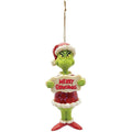 Jim Shore Grinch Merry Grinchmas PVC Hanging Ornament   #6009532  Free Shipping