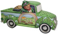 Jim Shore Heartwood Creek Leprechaun in Green Truck  #6010268  Free Shipping