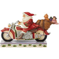 Jim Shore Heartwood Creek Santa Riding Motorcycle   #6008883  Free Shipping
