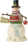 Jim Shore Heartwood Creek Snowman Welcome Winter