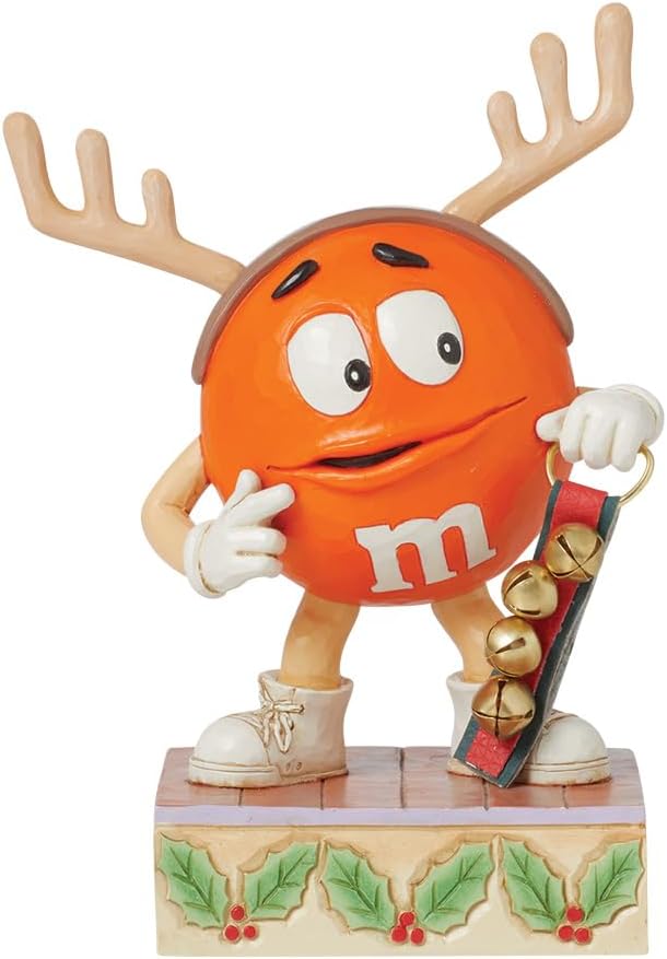 Jim Shore M&M Orange Dressed as Reindeer