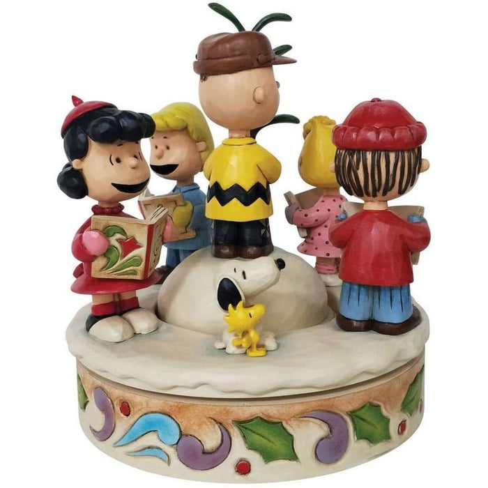 Jim Shore Peanuts Charlie Brown and Friends Spreading Christmas Cheer  #6008958  Free Shipping