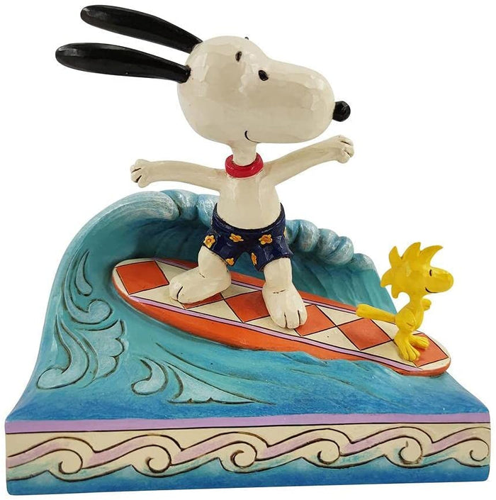 Jim Shore Peanuts Snoopy & Woodstock Surfing. #6010114. Free Shipping