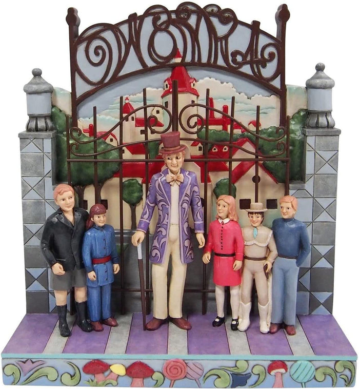Jim Shore Willy Wonka with Children by Gate #6013721
