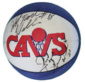 John Hot Rod Williams and Gerald Wilkins Cleveland Cavaliers Signed Autographed Cavs Full Size Logo Basketball CAS COA