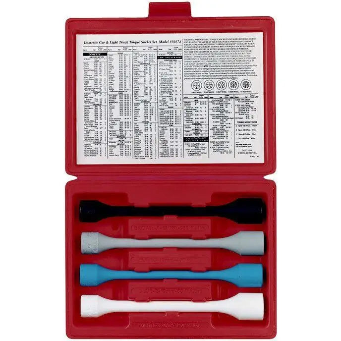 Impact Socket - Ken-Tool Torque Limiting Sockets 4 Piece Sets (1/2 In Drive)