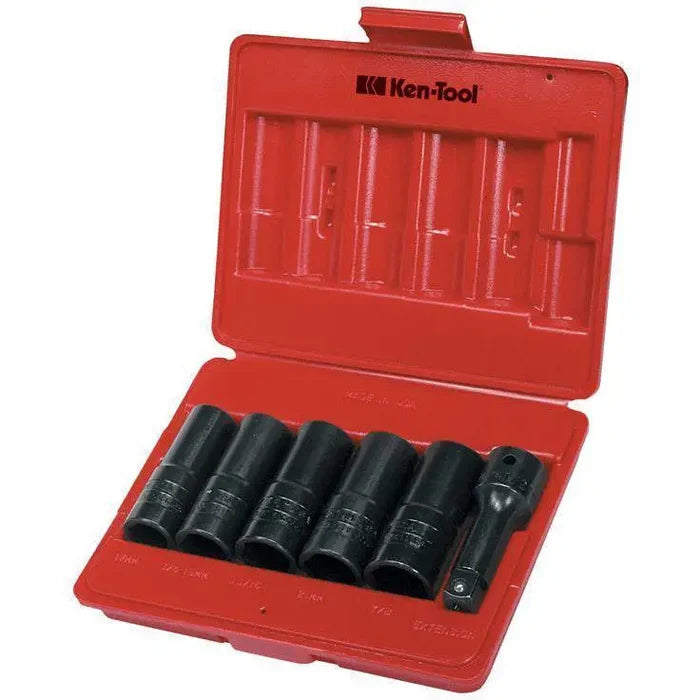 Impact Socket - Ken-Tool 6-Piece Thick And Thin Flip Socket Set