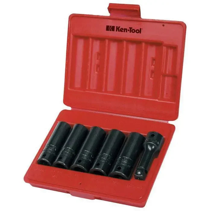 Impact Socket - Ken-Tool 6-Piece Deep Thinwall Impact Socket Set