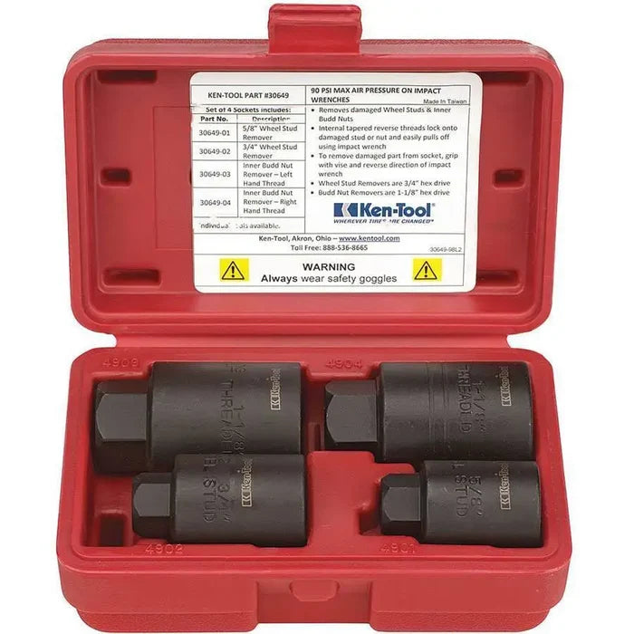 Tire Changing Tools - Ken-Tool HD Wheel Stud Remover Set