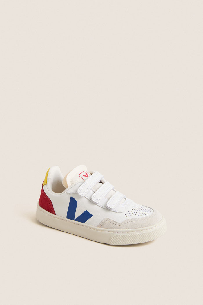 Kids White Indigo Pepper Small V-90 Sneakers