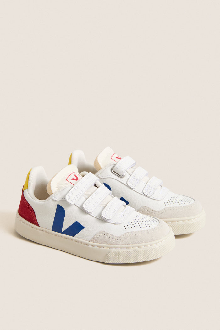 Kids White Indigo Pepper Small V-90 Sneakers
