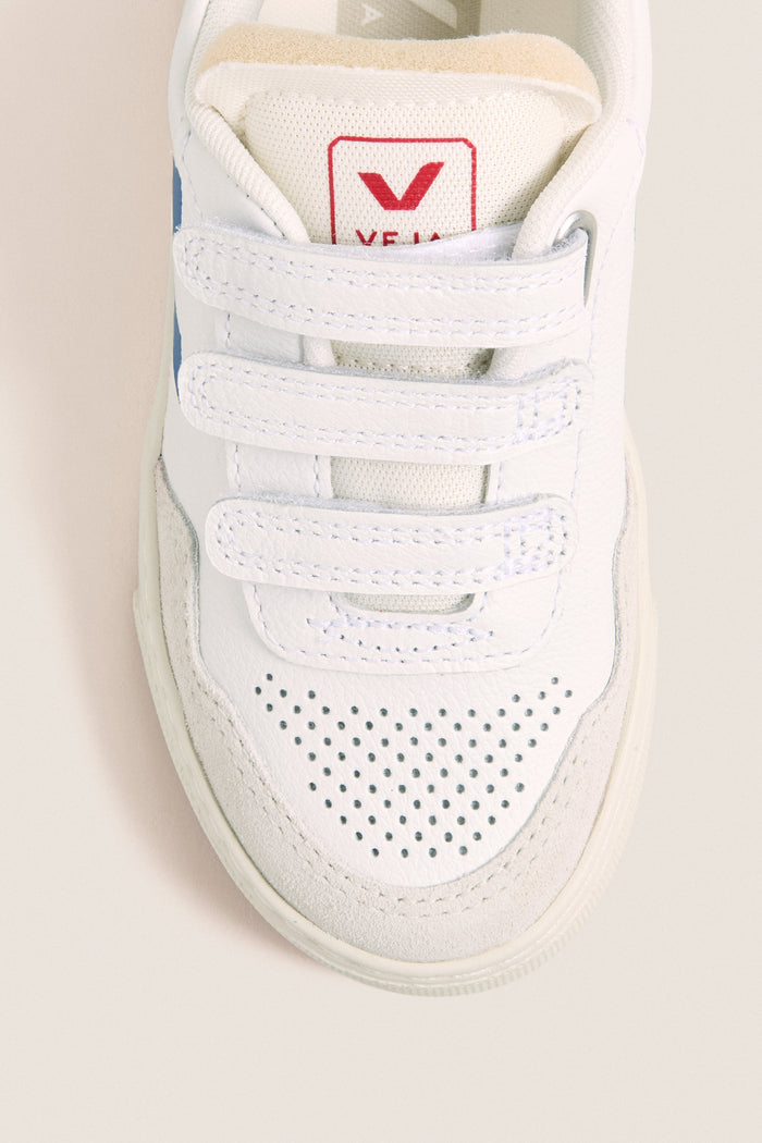 Kids White Indigo Pepper Small V-90 Sneakers