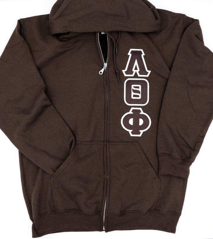 Lambda Theta Phi Greek Full Zip Up Hoodie
