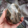 Large Black Moonstone Egg (#1)