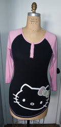 Large Hello Kitty SANRIO Long Sleeve Nightgown