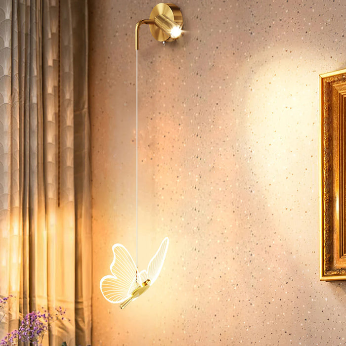 LED Butterfly Wall Lamp - Decorative Light Fixture for Kids' Rooms & Nursery Decor