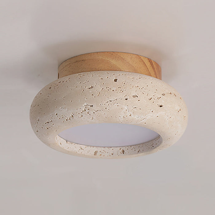 LED Flush Mount Ceiling Light - Modern White Fixture for Living Room & Kitchen Lighting