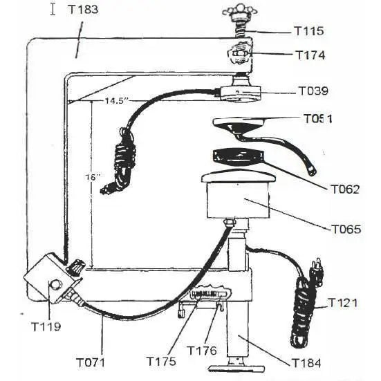 Tire Vulcanizers - LMC Air Gauge For Regulator For Model 1400 (T018)