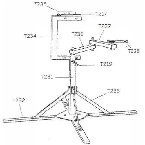 Tire Vulcanizers - LMC Lower Vulcanizer Support Arm For T031 Stand