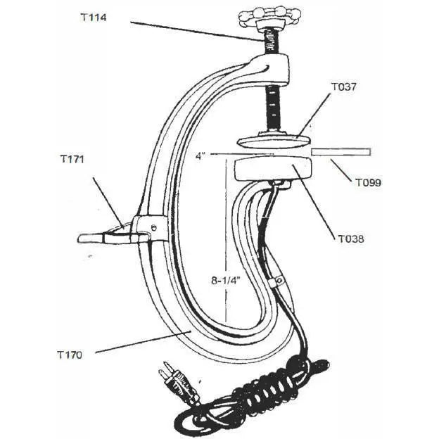 Tire Vulcanizers - LMC Mounting Bracket For Model 300 (T005)
