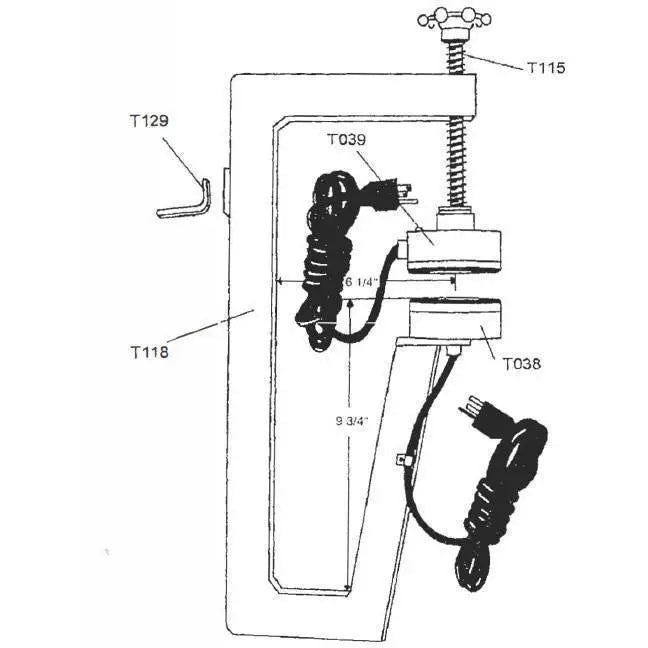Tire Vulcanizers - LMC Mounting Bracket For Model 400B (T006)