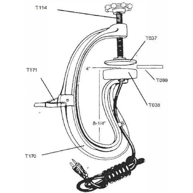 Tire Vulcanizers - LMC Top Pressure Plate For Model 300 (T005)