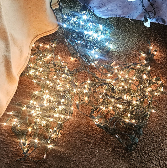 Lot of 7 White String Lights