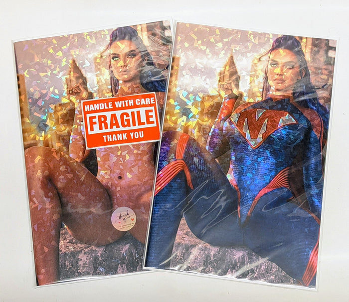 M House Pristine Renders Super Girl Melinda Young Shatter Foil Virgin Set