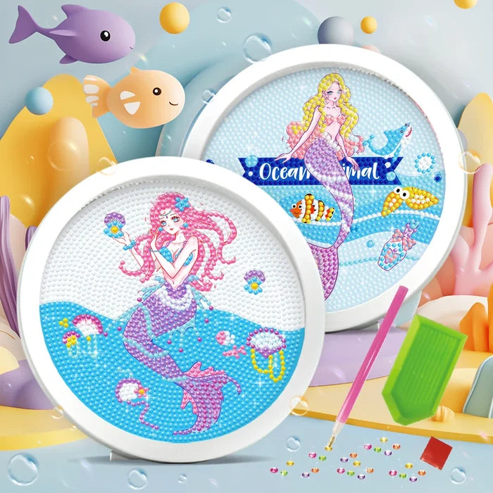 Magical Mermaid PWD Round Diamond Painting Kit