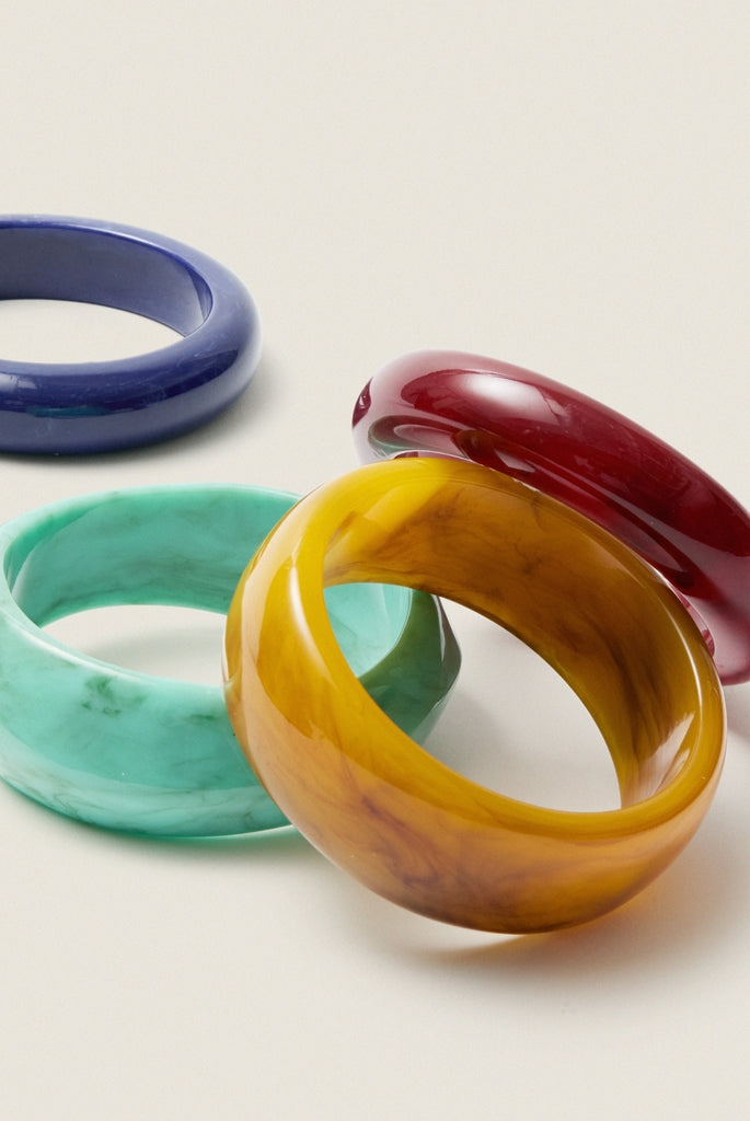 Malachite and Lapis Rita Bangle Set