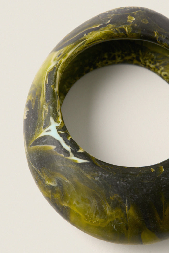 Malachite Rock Large Bangle