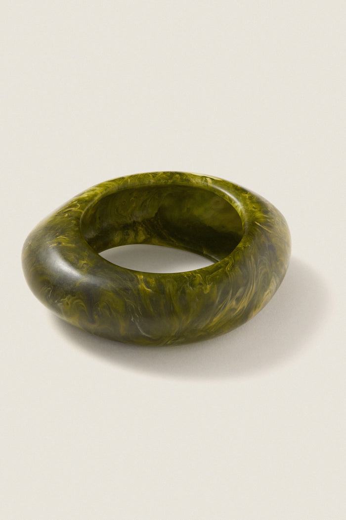 Malachite Rock Large Bangle