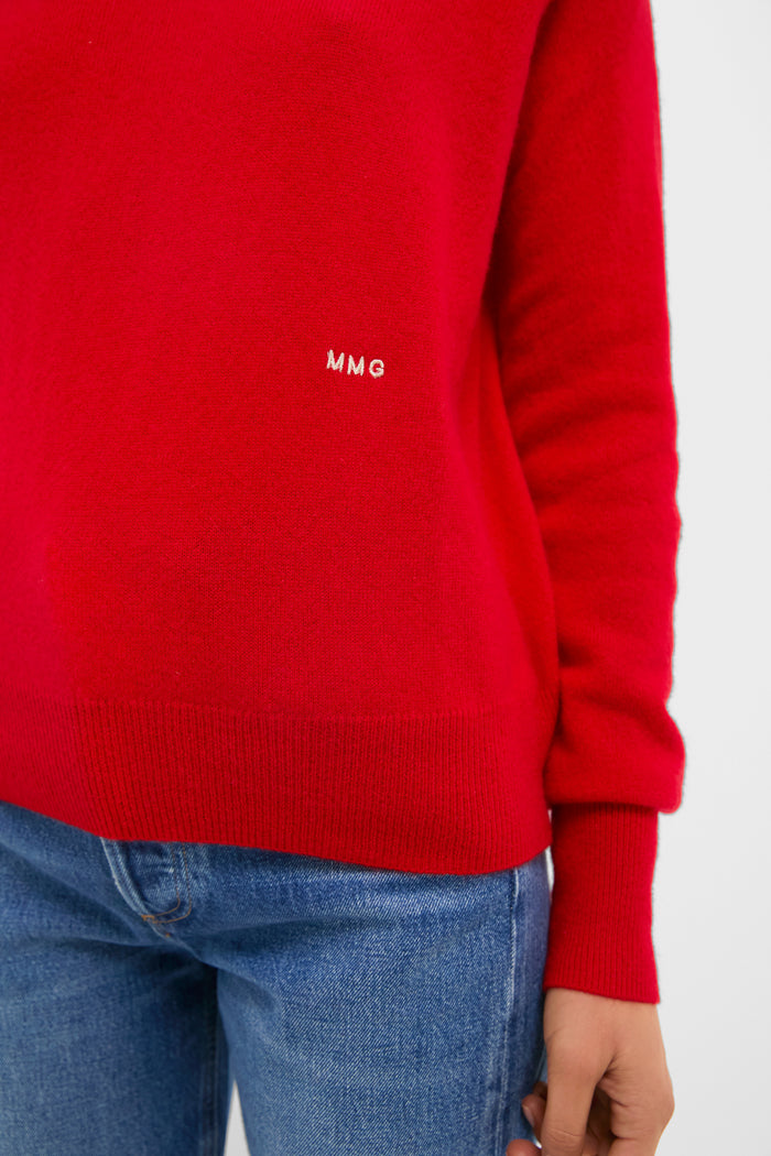Martin Red Cashmere Evelyn Turtleneck