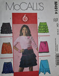 McCalls M4914, Girls Skirts, Uncut Sewing Pattern