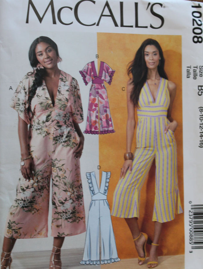 McCalls R10208, Misses Jumpsuits, Uncut Sewing Pattern