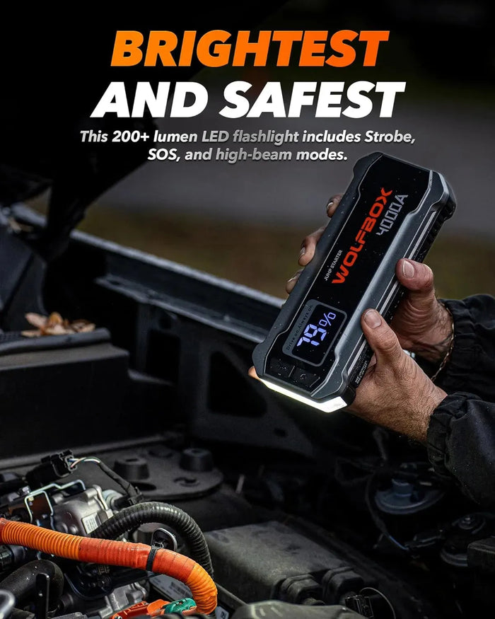 WOLFBOX MegaVolt24 Jump Starter with Lifetime Warranty  WOLFBOX