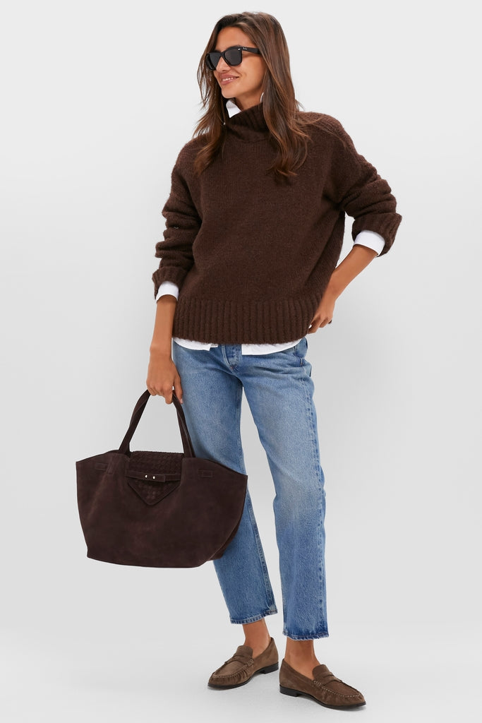 Mocha Suede Vivian Loafers