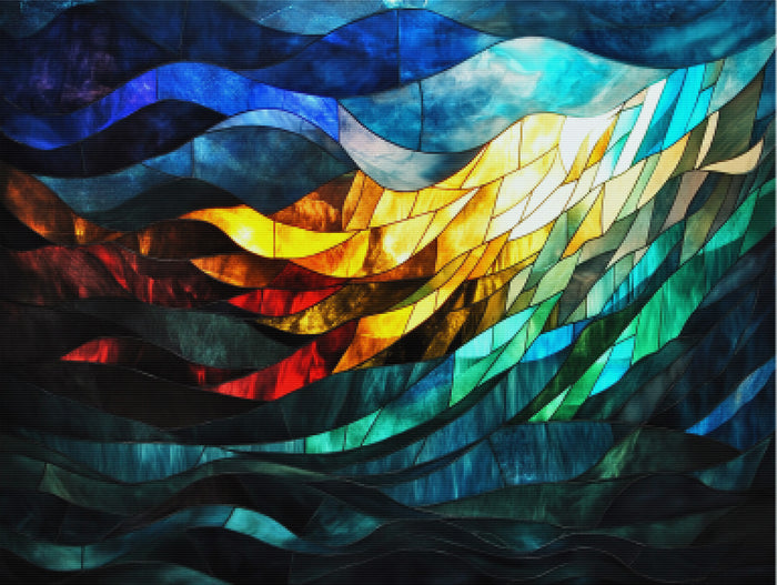 Moses Parting the Red Sea Abstract
