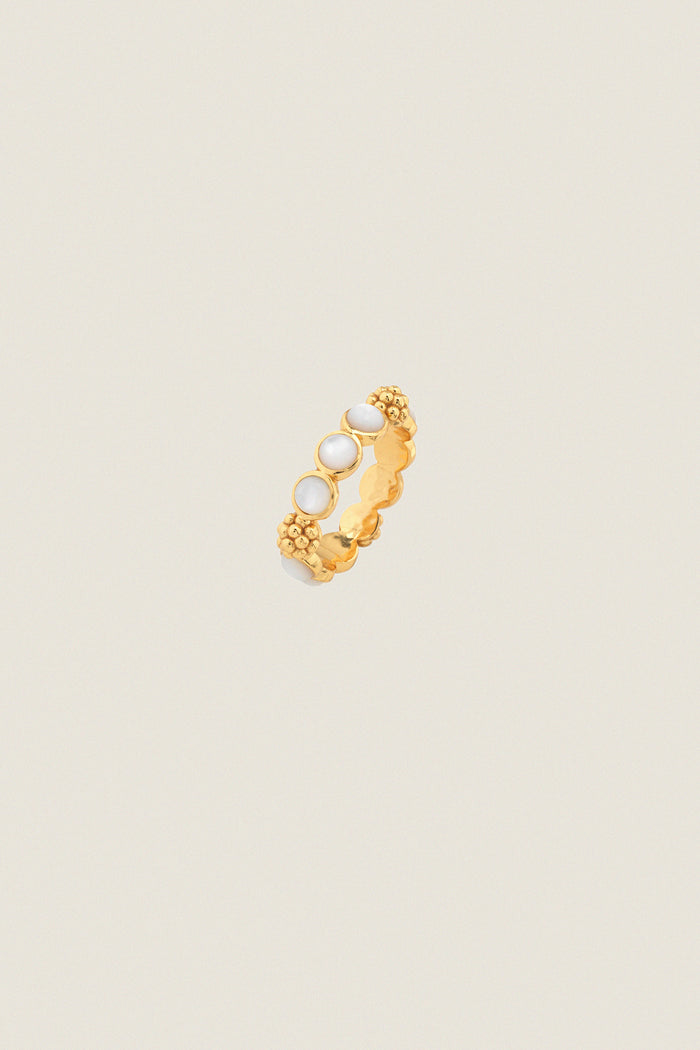 Mother of Pearl Berry Gem Ring