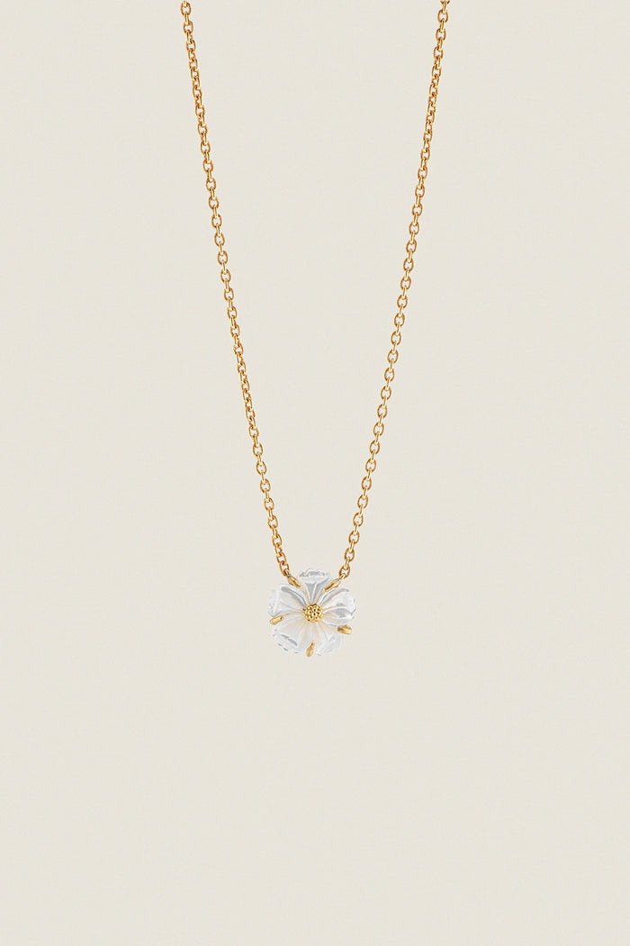 Mother of Pearl Meadow Garden Petite Station Necklace