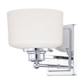 Vanity Nuvo 60-4581 Soho - 1 Light - Vanity Fixture with Satin White Glass - Polished Chrome Finish Nuvo