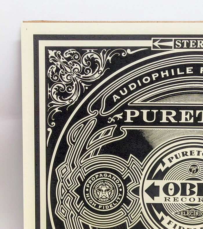 Obey Records SHEPARD FAIREY 12" x 12" AP Puretone Stereo Signed Art Print
